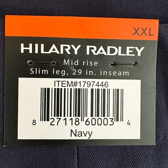 New Hilary Radley Pintuck Pant Women's Size XXL Tummy Control Mid-Rise Stretch - Picture 8 of 14